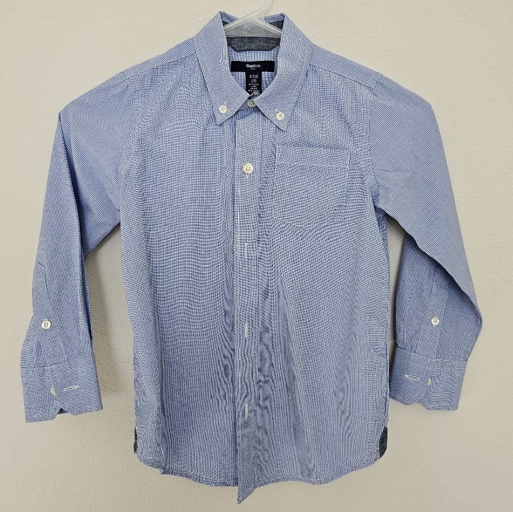 GAP Kids Striped Button Down Sz Y XS (4-5)
